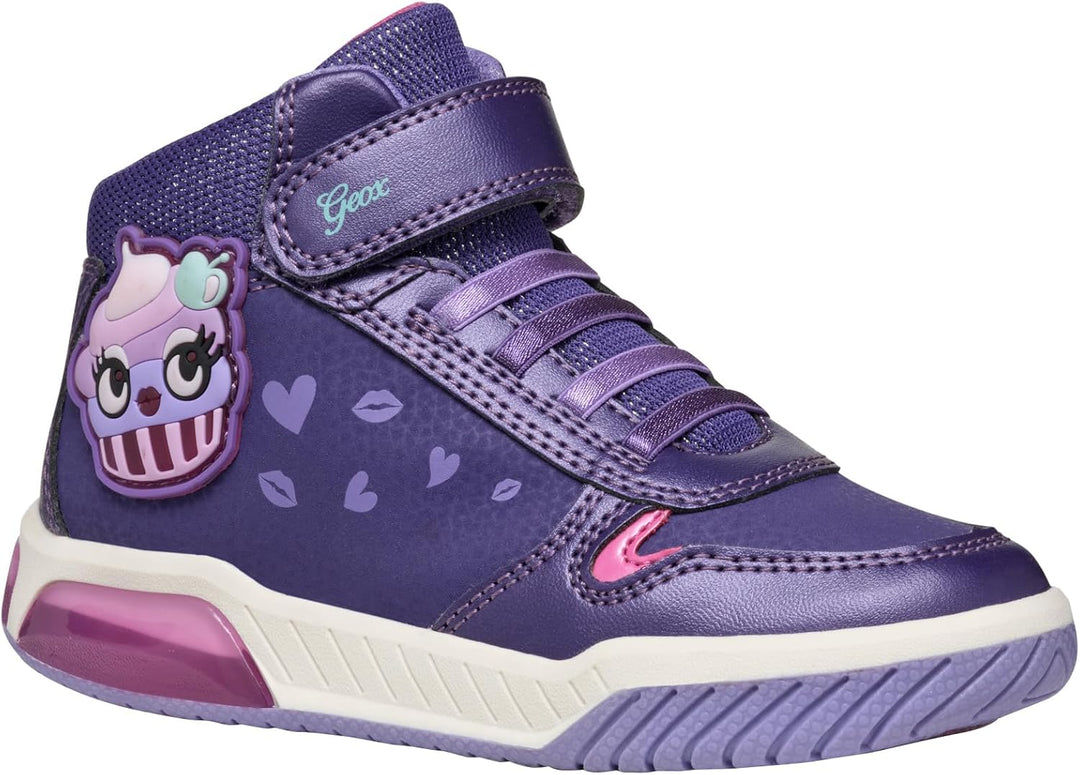 Geox Mädchen J Inek Girl CSneakers 30 EU Violet Fuchsia, 30 EU Violet Fuchsia