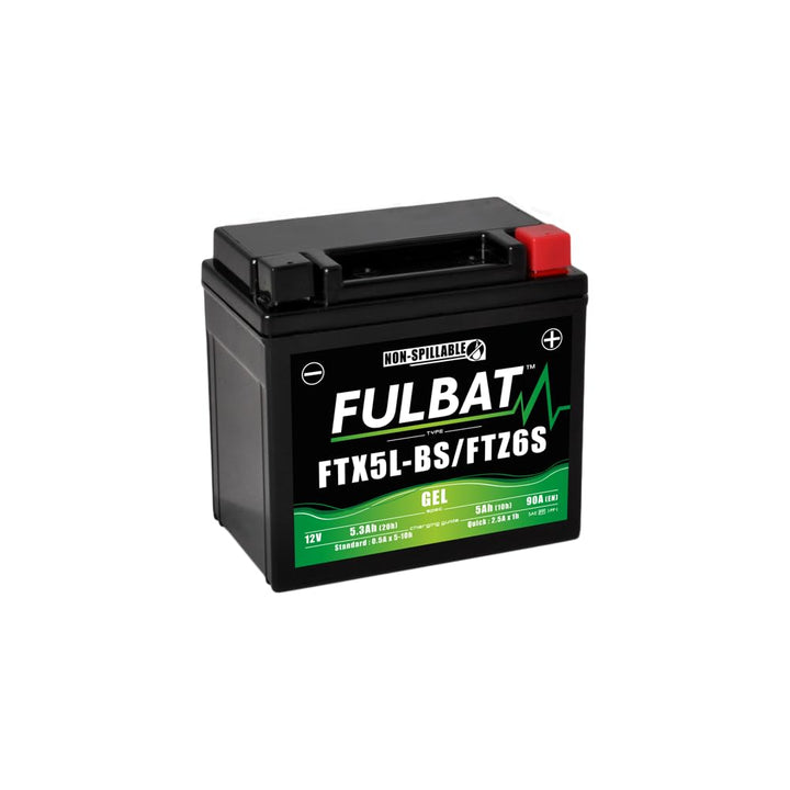 Accu Fulbat YTX5L-BS Gel 12V 5Ah (Onderhoudsvrij)