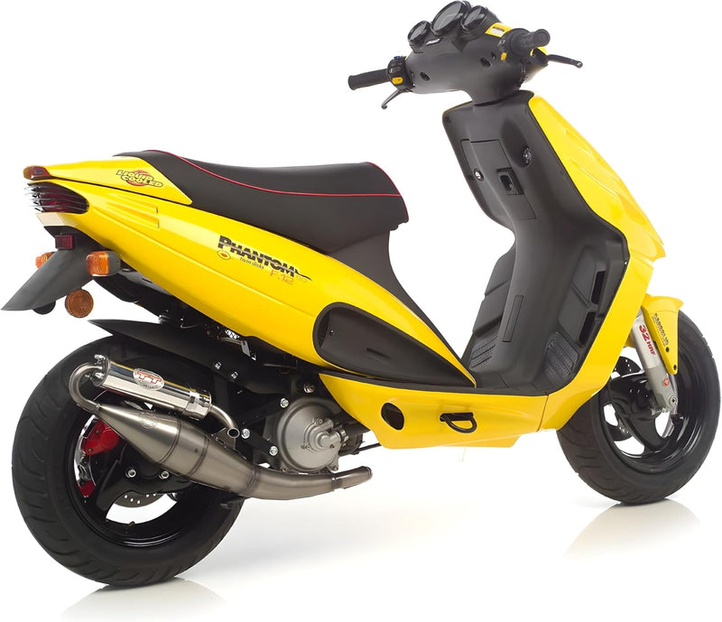 Auspuffanlage LeoVince Komplettanlage HAND MADE TT, Aluminium, mit Zulassung für Malaguti F12 Phanto