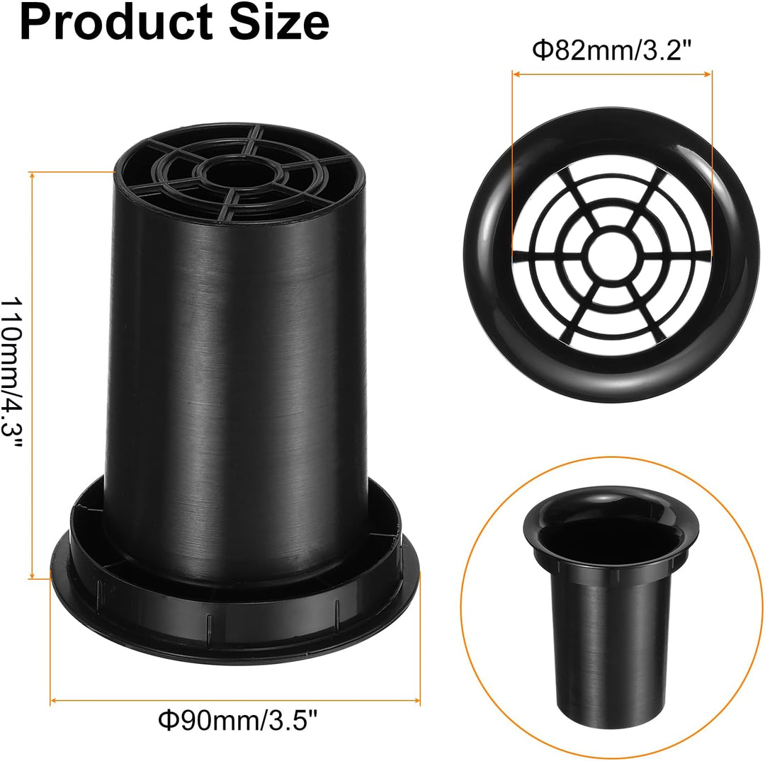 QUARKZMAN 8 Stück 82x110mm Lautsprecher Bassreflexrohr Subwoofer Portrohr Bass Woofer Box Lautsprech