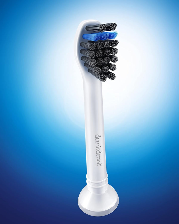 8er demirdental Ersatzbürsten passend für Philips Sonicare, Mini Aktivkohle Aufsätze & Aufsteckbürst