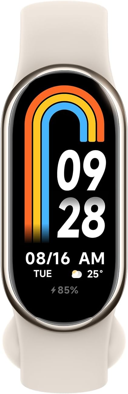 Xiaomi Smart Band 8 Fitness Tracker, 1.62 Inch AMOLED Display, 16 Days Battery Life, 5ATM, SpO2 Trac