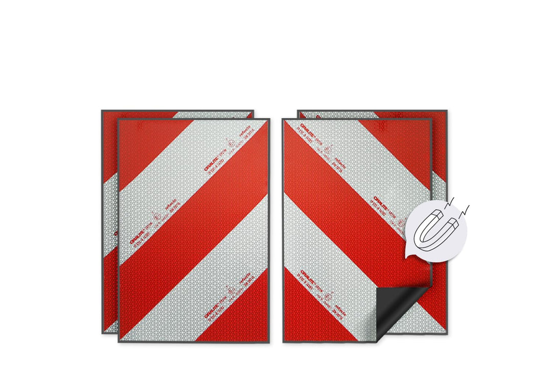 Magnetische Reflecto Kfz-Warnmarkierung aus Orafol ORALITE 5921M in vielen Varianten (Reflexfolie, 4