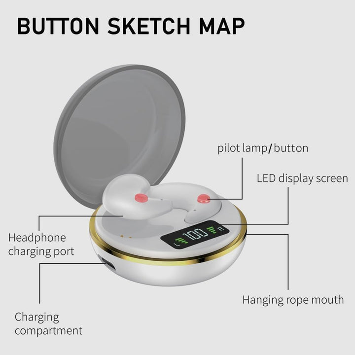 Bluetooth Kopfhörer,2026 New Schlaf Kopfhörer,in Ear kabellos zum Schlafen Wireless Sleep Earbuds No