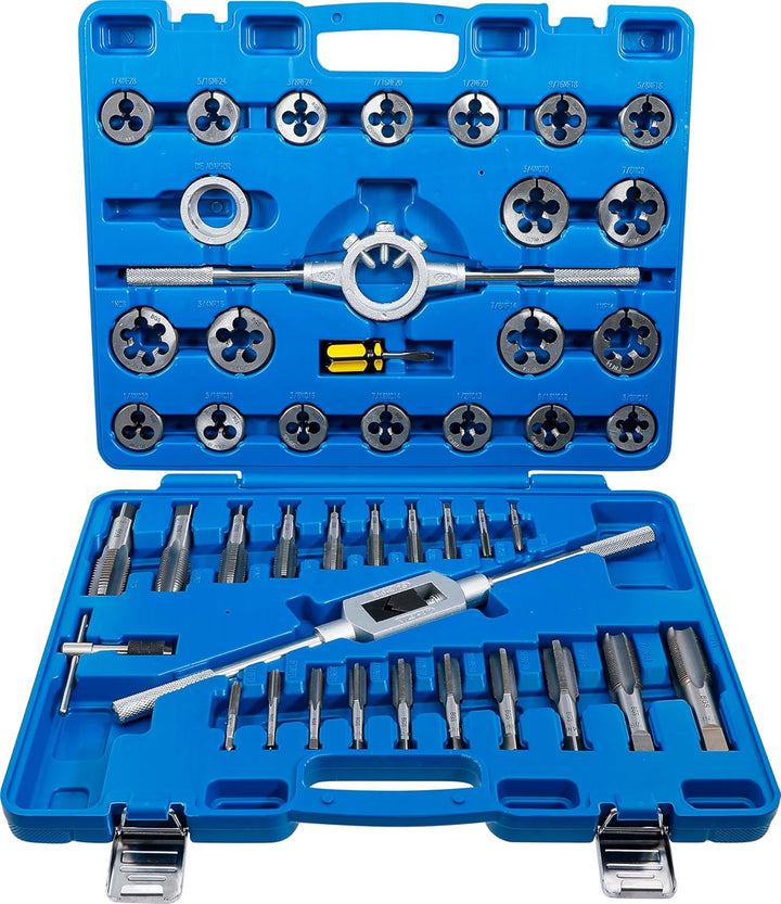 BGS 1898 | Gewindeschneid-Satz | 45-tlg. | 1/4" - 1" | Zoll | inkl. Kunststoff-Koffer 45-tlg. | Zoll