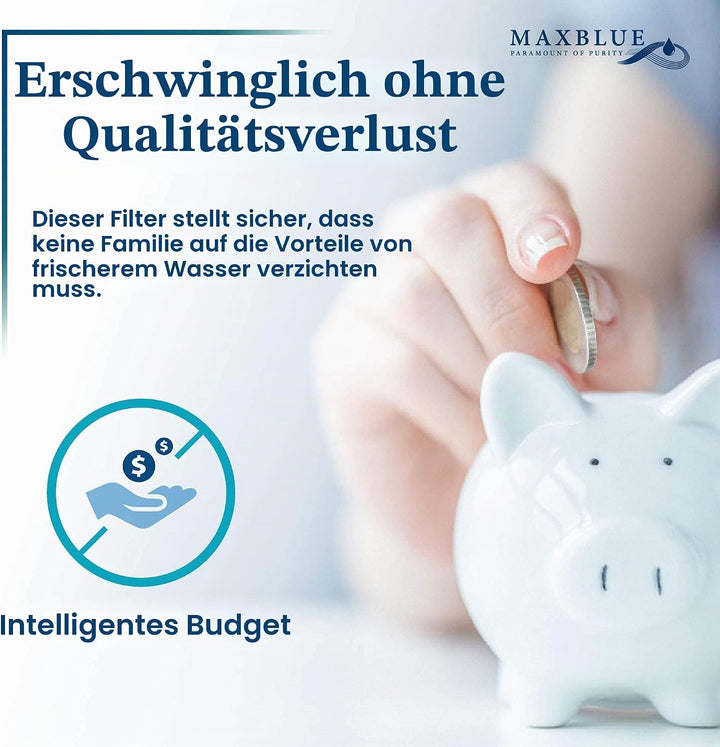 Maxblue 4er Wasserfilter, Ersatz für Brita® Intenza+, Saeco® CA6702/00, NICHT für AquaClean®, PFAS,