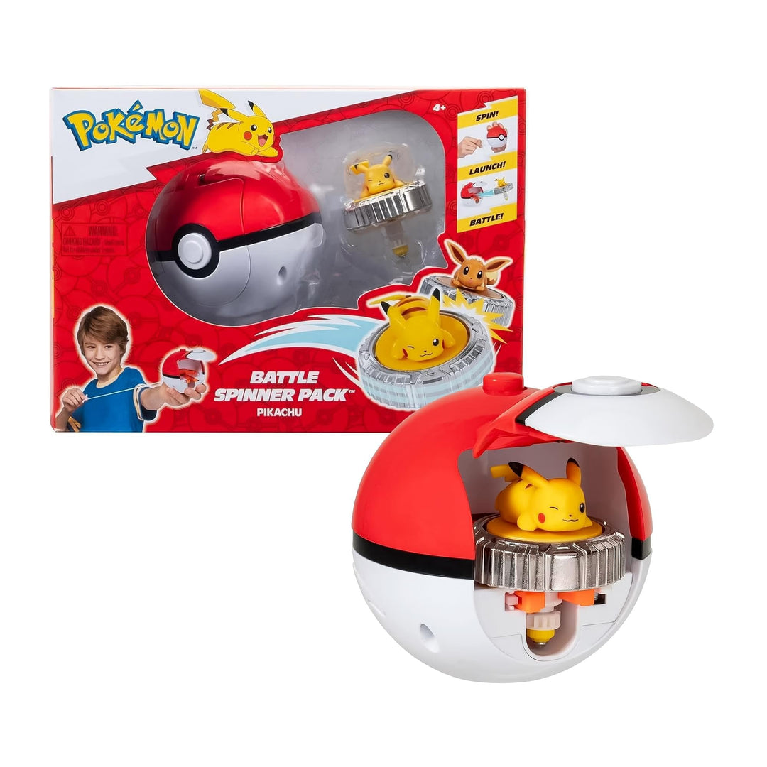 Pokémon PKW4398 - Battle Spinner - Pikachu, offizielles Spielset, Pikachu