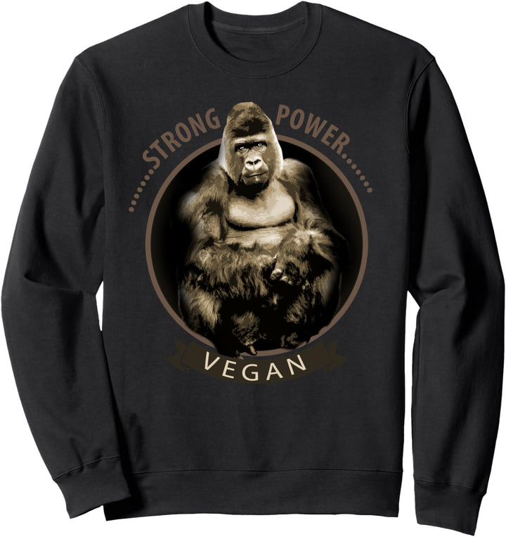 Vegan Gorilla Rohvegan Rohkost Sweatshirt