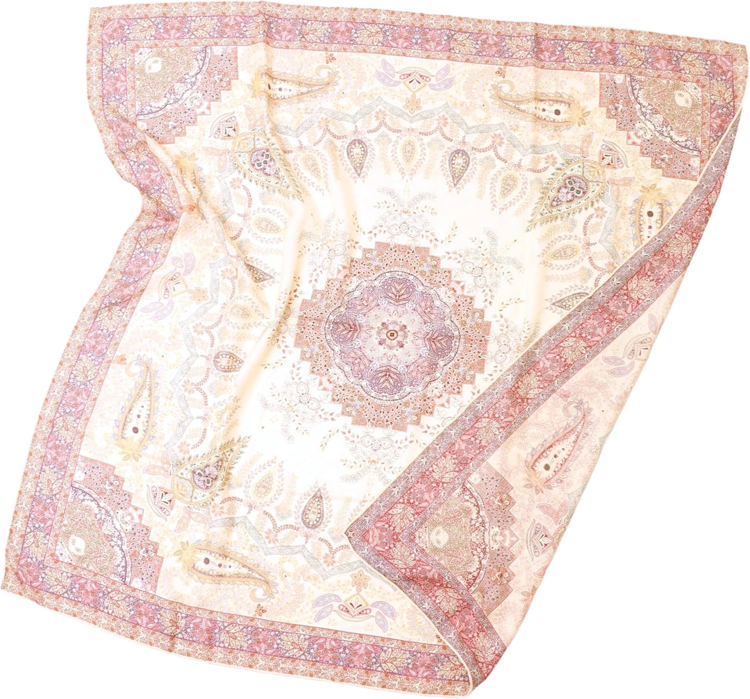105cm Grosse quadratische Damen Stola doppelseitig doppelface Woll-seide XL Schulter-Tuch Seidentuch