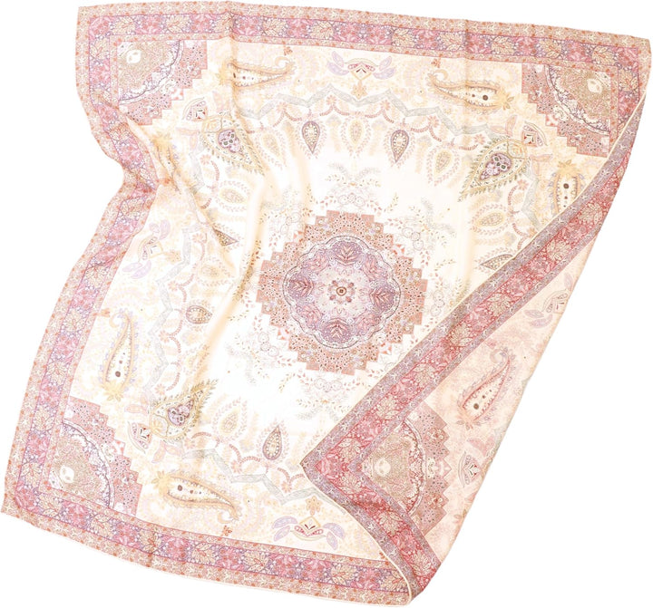105cm Grosse quadratische Damen Stola doppelseitig doppelface Woll-seide XL Schulter-Tuch Seidentuch