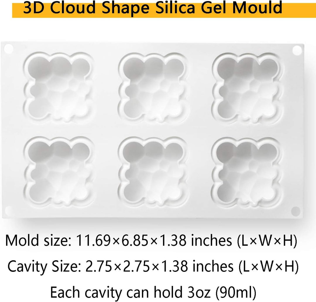 OCPO KITCHEN Silikonform Kerze 3D, Antihaftend Kerzen Formen Silikon, Bubble Candle Silikonform, 3D