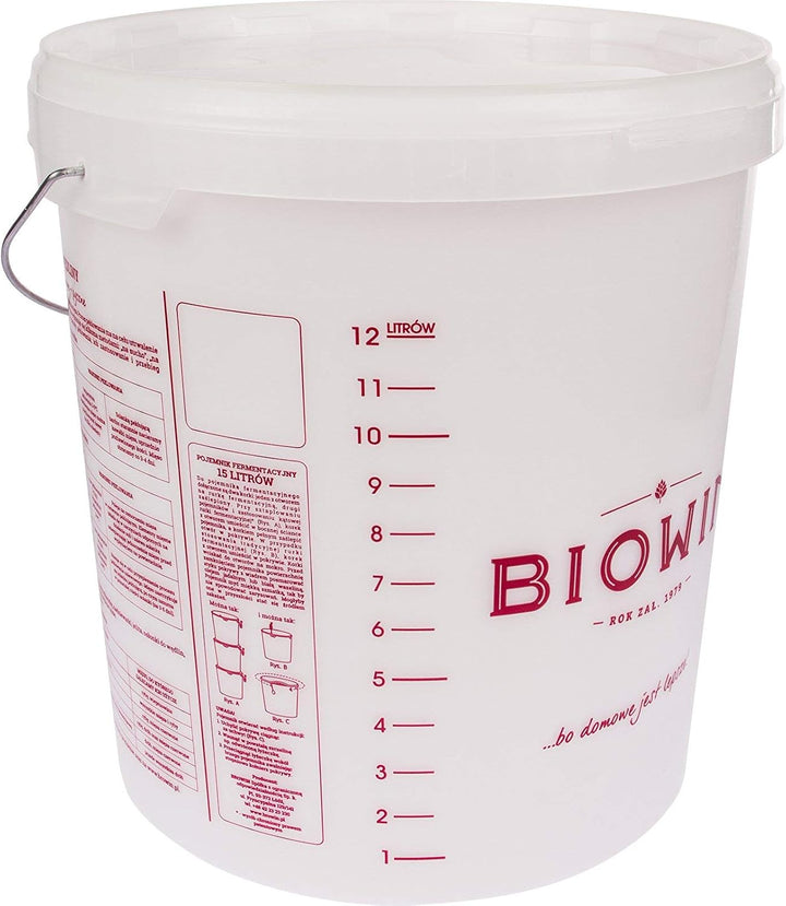lilawelt24 Gärbehälter Set 30L+15L+Gärrohr+ Hahn+Stopfen+Filterbeutel Gäreimer Gärfass