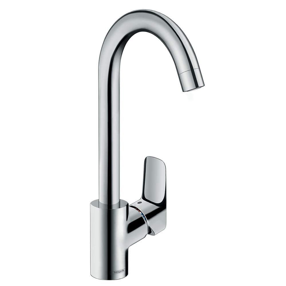 hansgrohe Logis Einhebel-Küchenarmatur, Komfort-Höhe 260mm, Chrom Chrom Auslaufhöhe 260mm mit Schwen