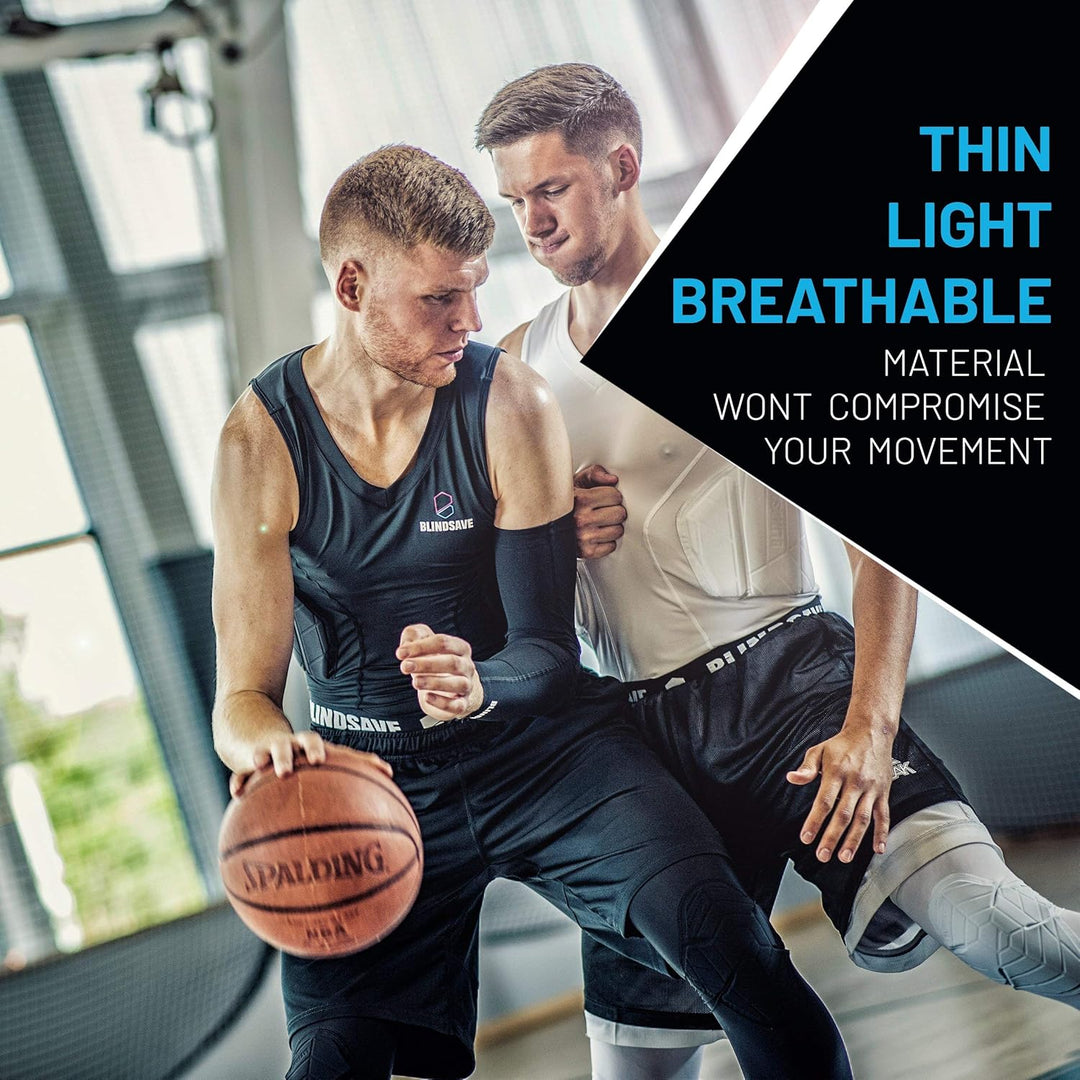BLINDSAVE Knee Pads; Knie Sleeves, 1 Paar - schwarz Gr. S Schwarz Grösse S, Schwarz Grösse S