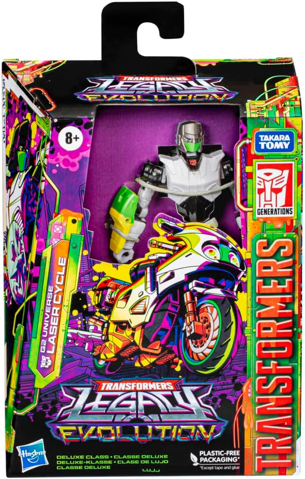 Transformers Generations Legacy Evolution Deluxe Class Action Figurine G2 Universe Laser Cycle 14 cm