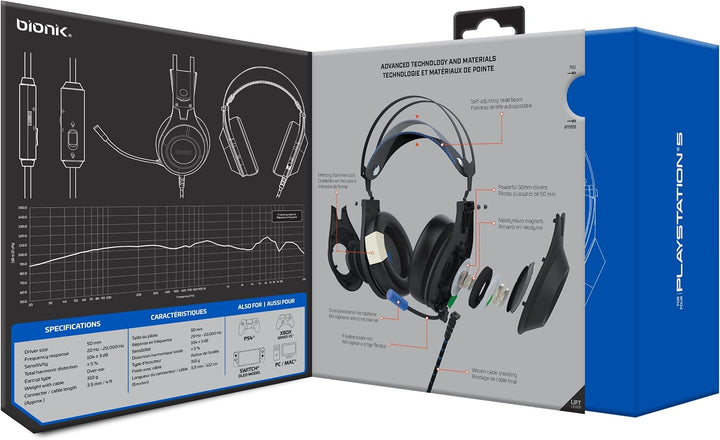 Bionik Sirex Gaming-Headset mit 50-mm-Treibern und
