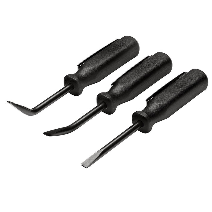 Draper 29729 Mini-Taschenhebelstangen-Set, 125 mm, schwarz – gerade, 27° und 55° – CRV-Klingen, Kuns