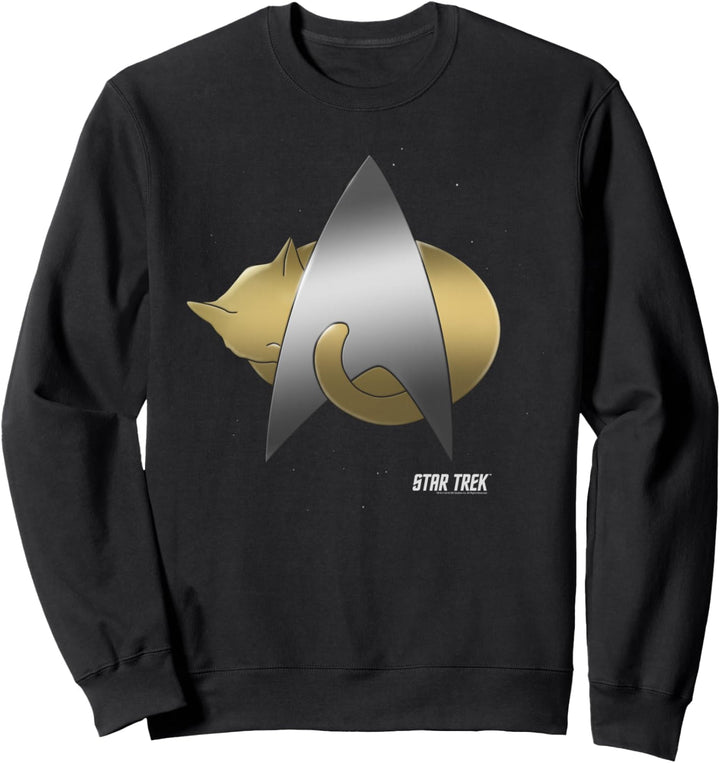 Star Trek Next Generation Kitty Cat Logo Sweatshirt