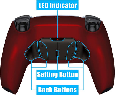 eXtremeRate Programmierbar RISE4 Remap Kit für ps5 Controller BDM-010/020,Real Metal Buttons(RMB) Re