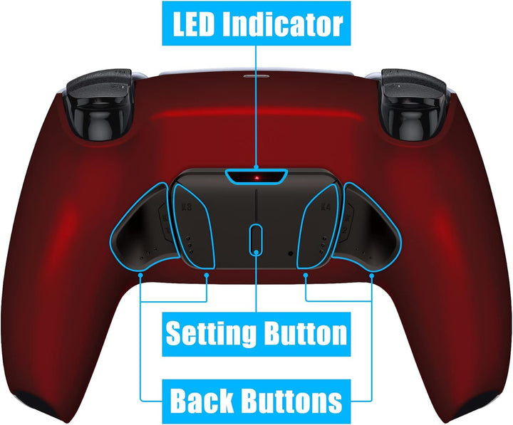 eXtremeRate Programmierbar RISE4 Remap Kit für ps5 Controller BDM-030/040,Real Metal Buttons(RMB) Re