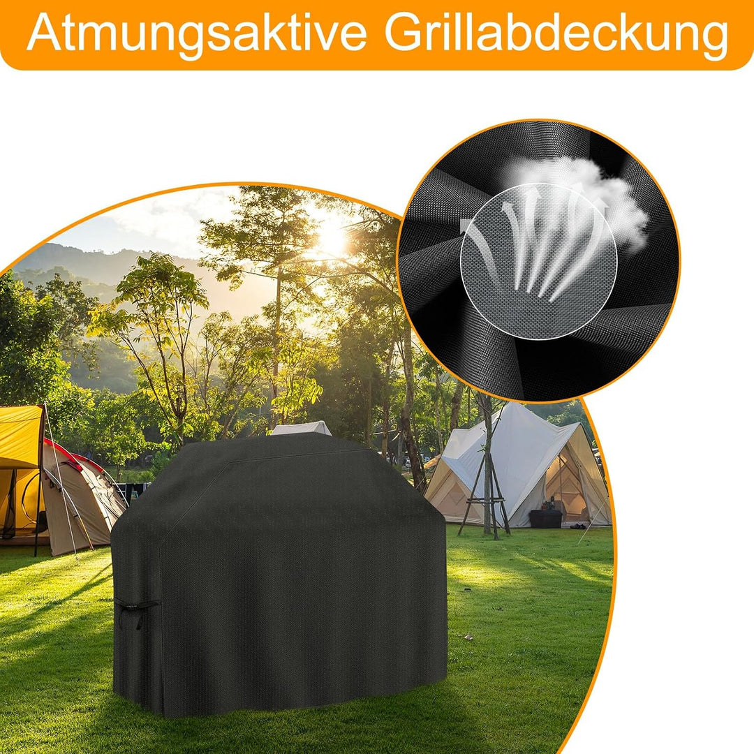 Grillabdeckung Wetterfest 133 x 67 x 110 cm für Enders Cosmo 3/San Francisco 3, wasserdichte Grillab