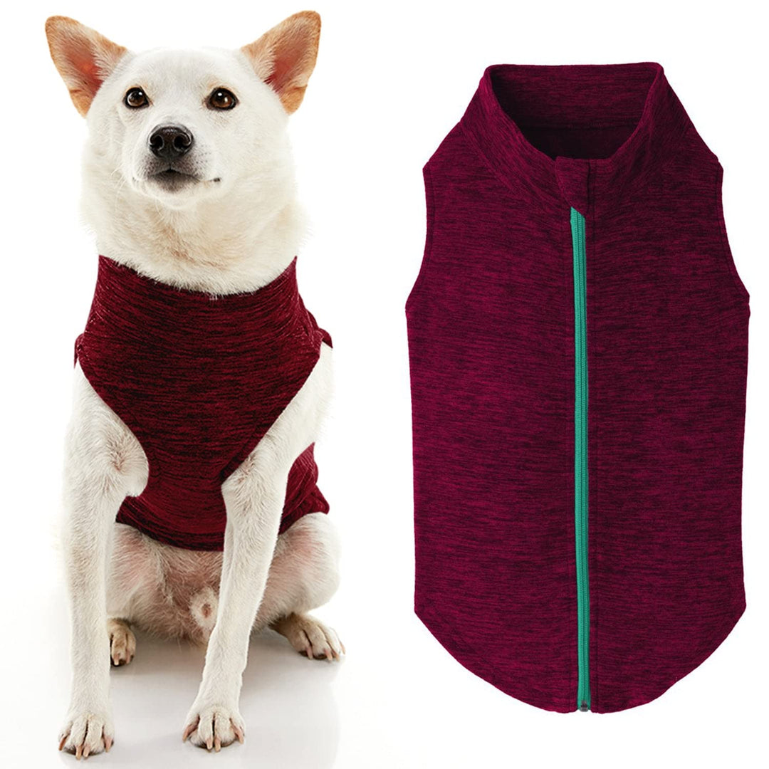 Gooby Zip Up Fleece-Weste für kleine Hunde, XXL Fuchsia Wash XXL, Fuchsia Wash XXL