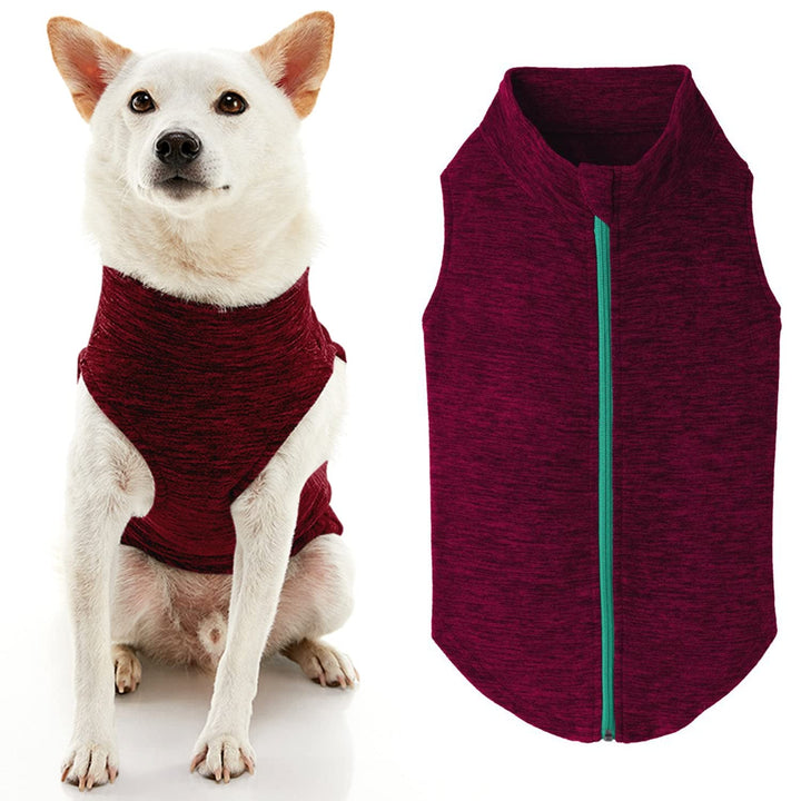 Gooby Zip Up Fleece-Weste für kleine Hunde, XXL Fuchsia Wash XXL, Fuchsia Wash XXL