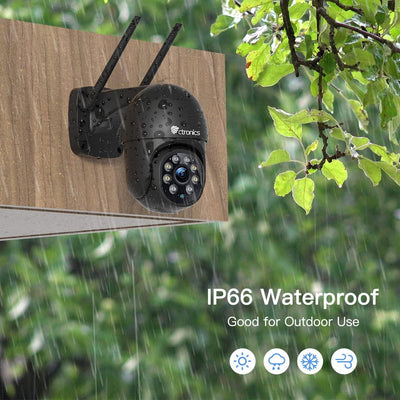ctronics PTZ Überwachungskamera Aussen,1080P Kabellose IP WLAN Outdoor Kamera mit Automatische Verfo