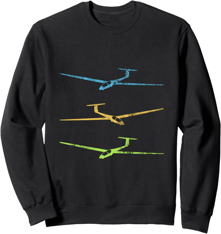 Segelflugzeug Retro Segelfliegen Vintage Segelflieger Sweatshirt