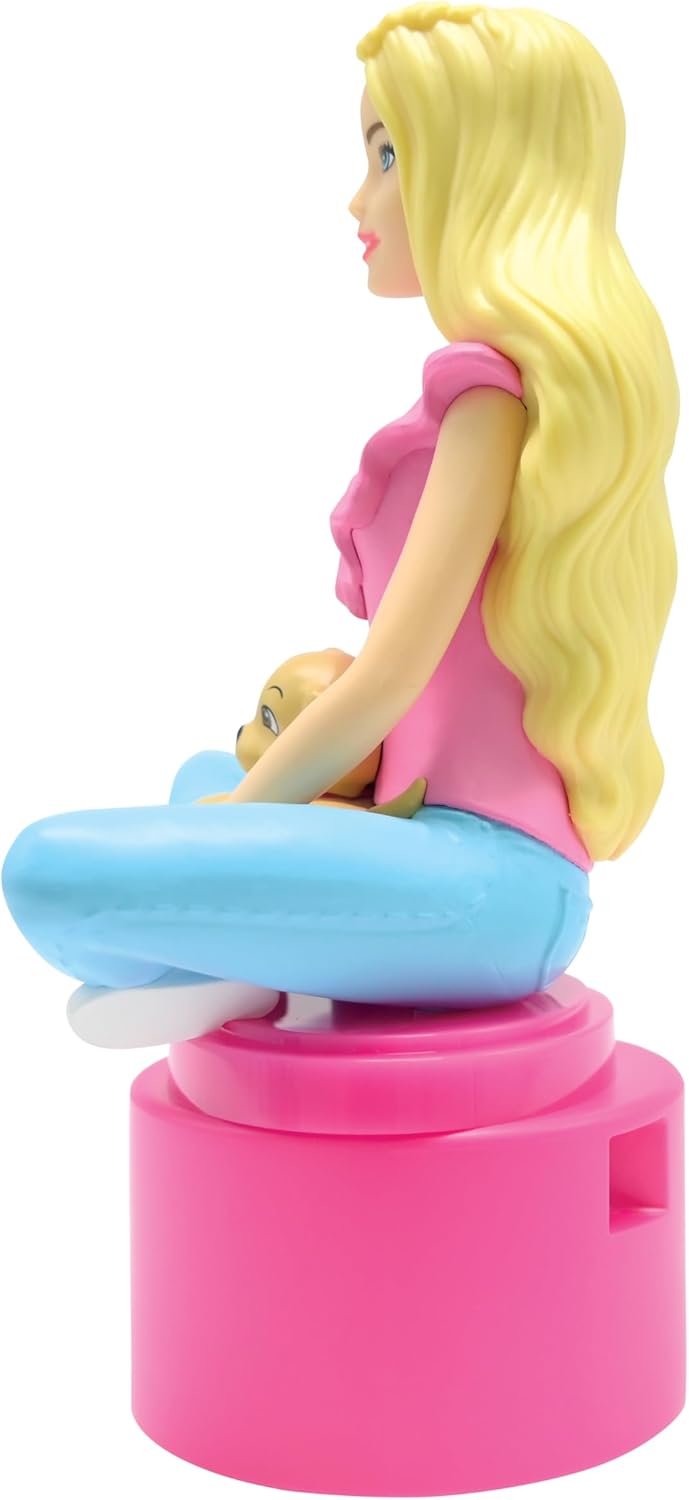Lexibook, Barbie, LED-Taschen-Nachtlicht für das Kinderzimmer, weiches Licht, batteriebetrieben, Ros