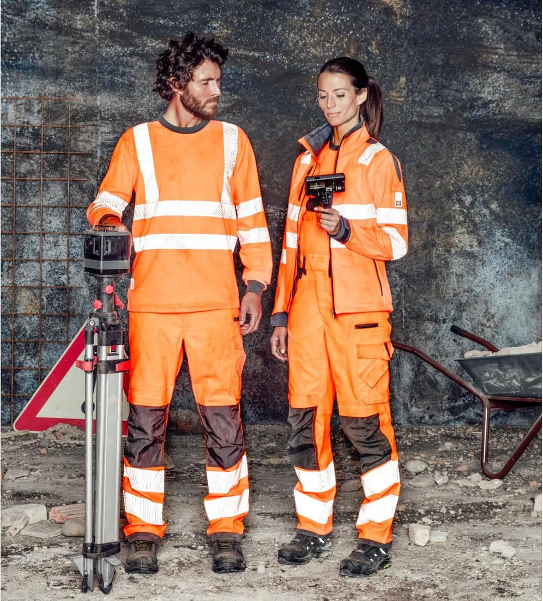 WÜRTH MODYF Warnschutz Langarmshirt Neon, Orange Anthrazit
