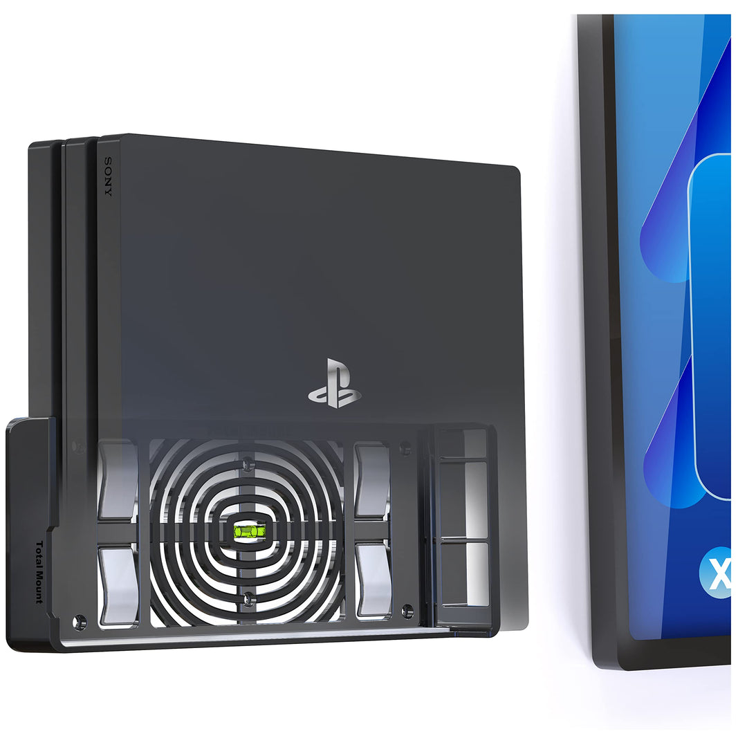 TotalMount 2524 Wandhalterung für Sony PlayStation 4 Pro Konsole mit Hitze Management und Sicherheit