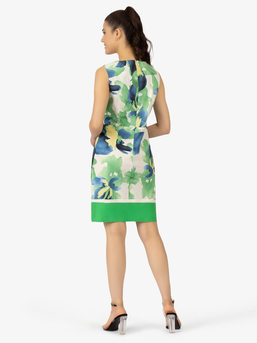 ApartFashion Damen Kleid Dress 36 Grün-multicolor, 36 Grün-multicolor