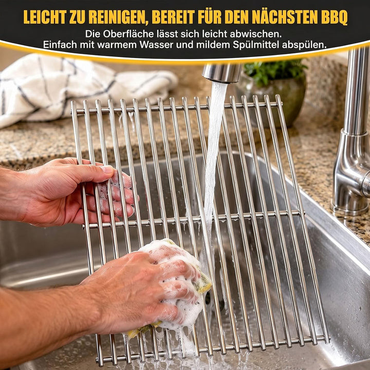 GFTIME 49,5 x 33cm 7528 Grillrost Edelstahl für Weber Genesis E-310/320/330, S-310/320/330 (2007-201