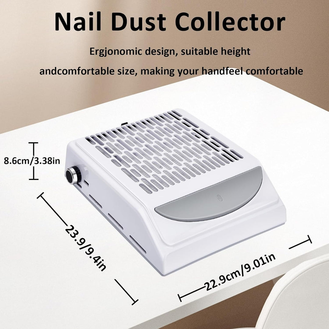 Staubabsaugung Für Nägel,100W Nagel Staubabsaugung Mit Filter,Mit Wiederverwendbarer Filter,Professi