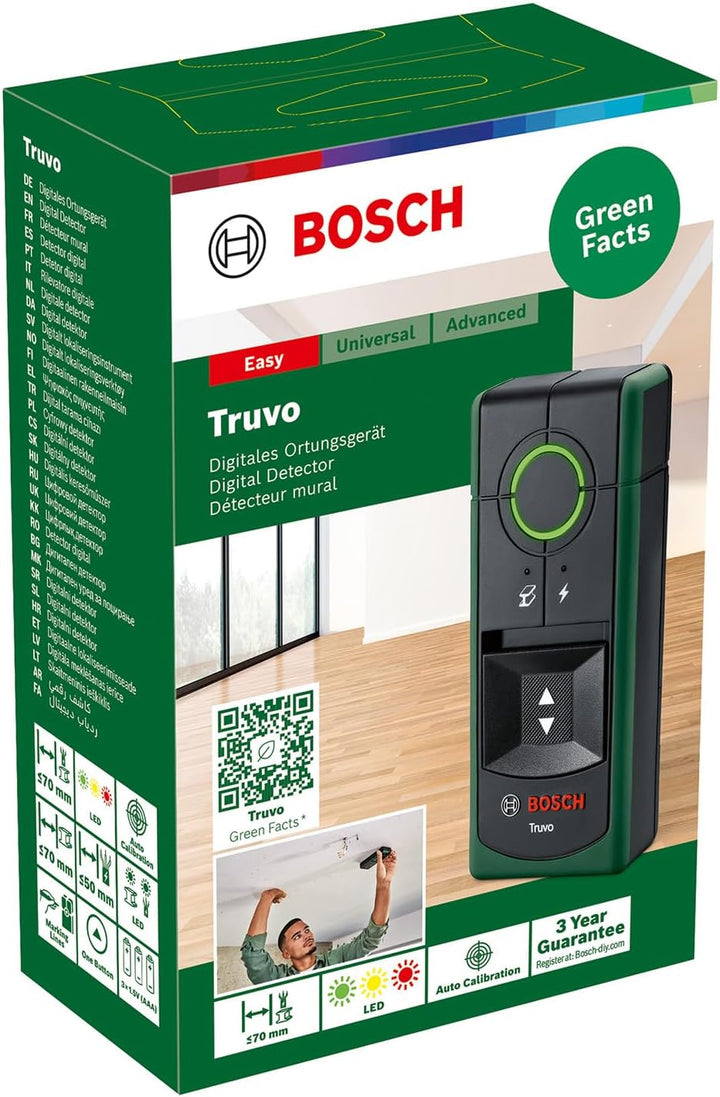 Bosch Ortungsgerät Truvo der 2. Generation (einfache Ein-Knopf-Bedienung, einfaches Orten von stromf