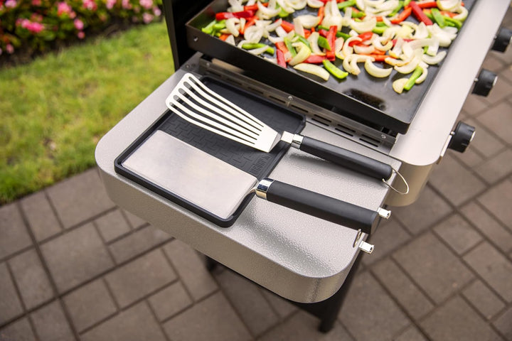 Weber Werkzeugmatte/Aus hitzebeständigem Silikon mit erhöhten Kanten für Grillwerkzeuge und Oberfläc