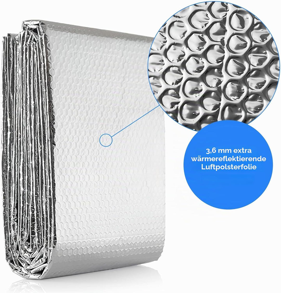 Heizkörper Reflexionsfolie Heizung, 5m x 60cm Isolierfolie Heizung Isoliermatte Thermofolie Dämmfoli