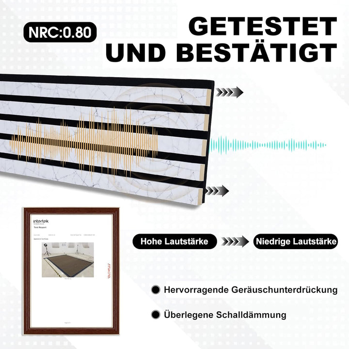 3D Akustikpaneele 120 x 60 x 2,2 cm, Holz Optik Paneele, Wandpaneele in Holzoptik als Schallabsorber