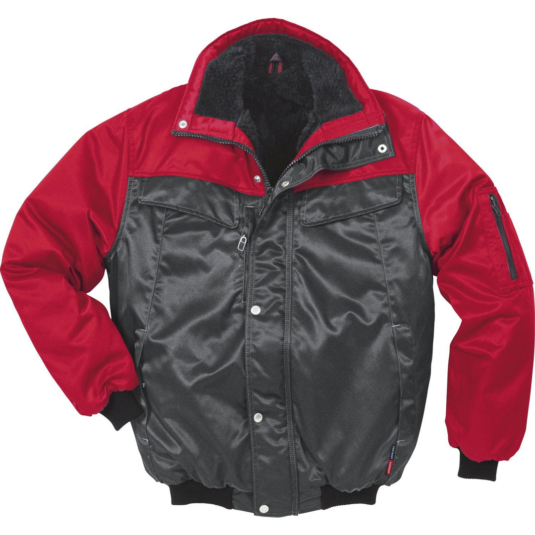 FRISTADS Kansas Pilotenjacke Icon XL, grau, rot