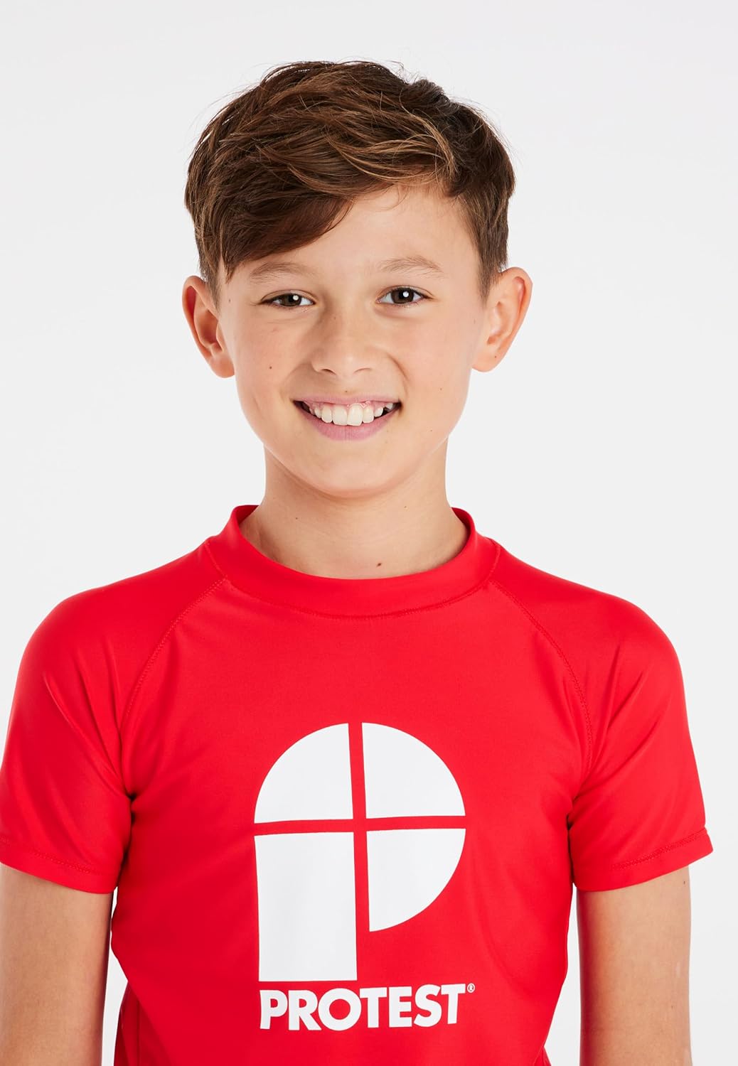 Protest Jungen Surf-t-Shirt PRTBERENT JR 104 Tomato, 104 Tomato