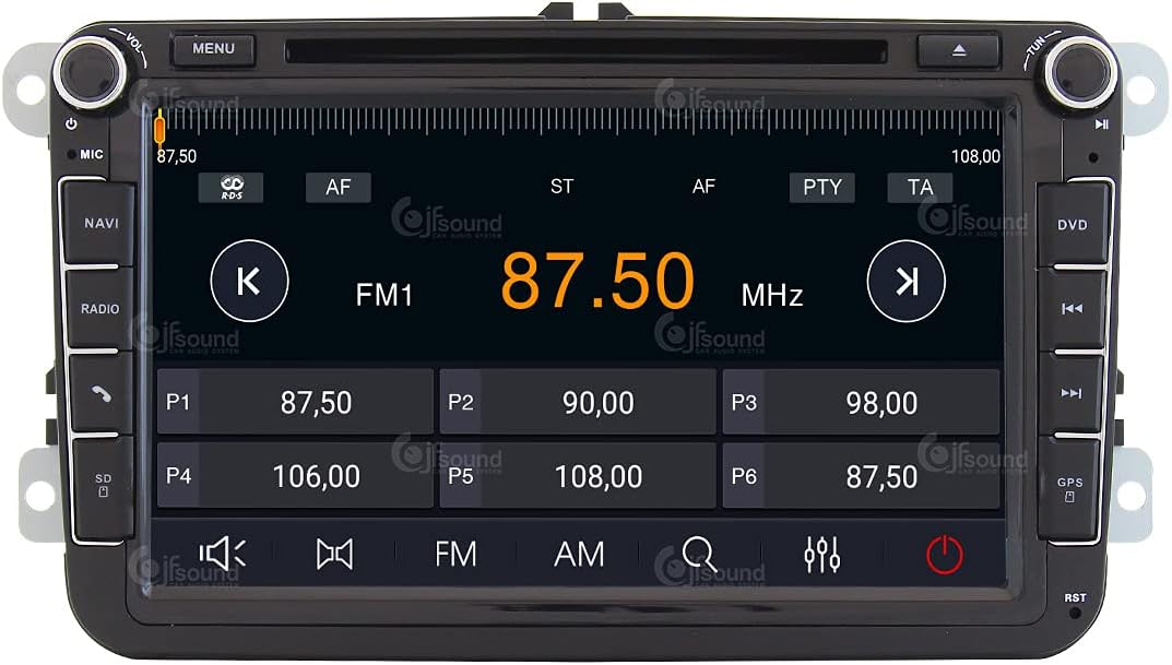 Personalisiertes Autoradio für Volkswagen Golf Sharan Tiguan Android GPS Bluetooth WiFi USB DAB+ Tou