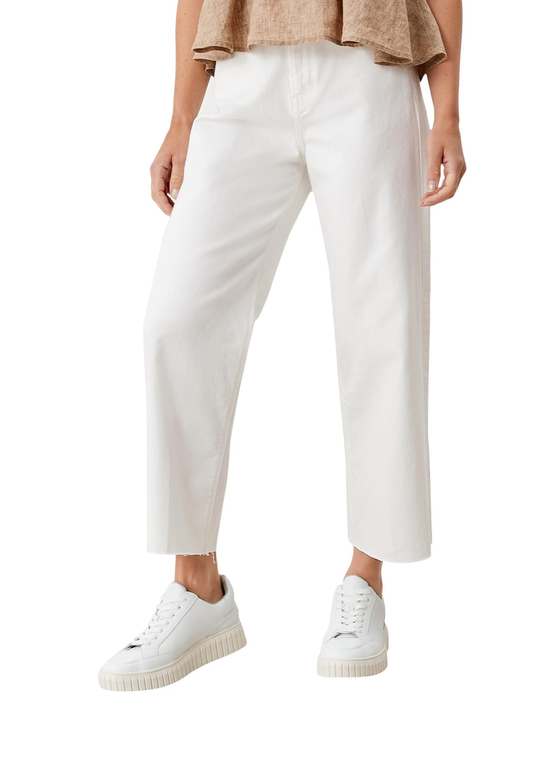 s.Oliver Damen Hose 7/8 36 Creme 02z8, 36 Creme 02z8