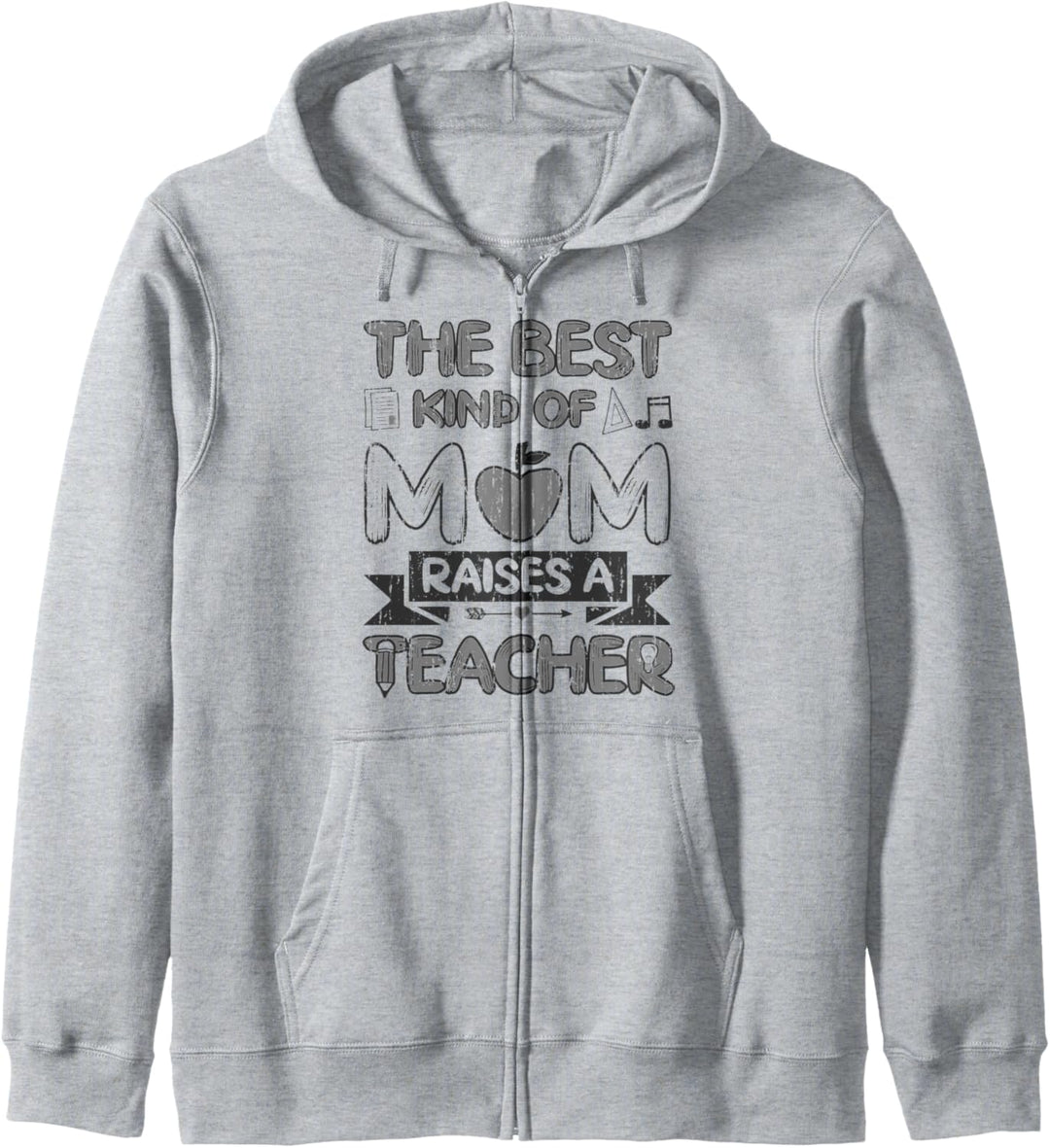 The Best Kind Of Mom Raises A Teacher Daughter Retro School Kapuzenjacke