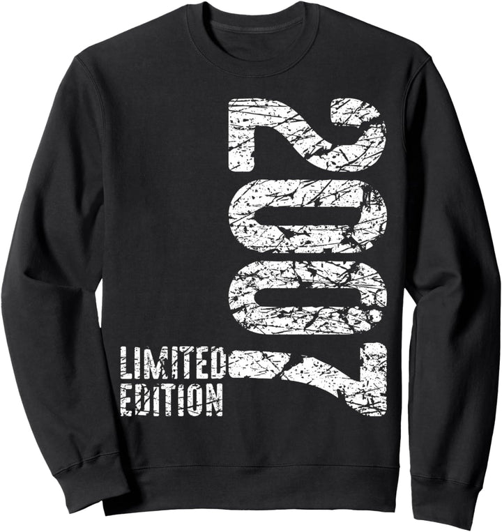 17. Geburtstag Junge Mädchen 17 Jahre 2007 Lustig Geschenk Sweatshirt