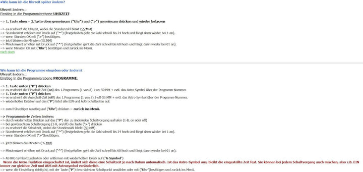 DIW-ASTRO1 Astrotimer AHD16T-U Astronomische Digitalschaltuhr 8 Tages-/Wochen-Programme, Astrofunkti