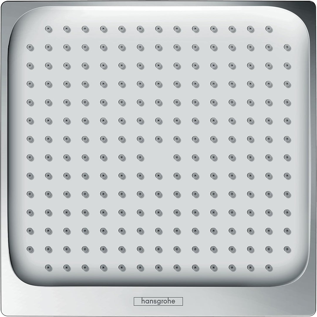hansgrohe Crometta E Duschkopf, Kopfbrause 240mm, Niederdruck, Chrom Chrom eckig 1 Strahlart / für n