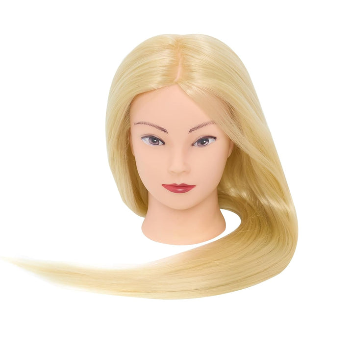 Frisierkopf,Neverland Übungskopf 71cm 60% Echthaar,Frisieren Trainingsköpfe für Friseure Ausbildung