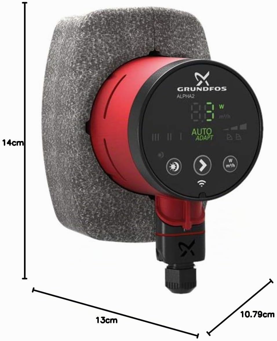 Grundfos Hocheffizienz-Umwälzpumpe Alpha2 25-40 130 mm