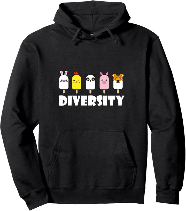 Kawaii Tiere Diversity | Anime Fan Pullover Hoodie